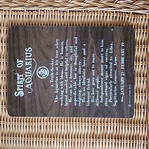 Vintage Spirit of Aquarius wall hanging